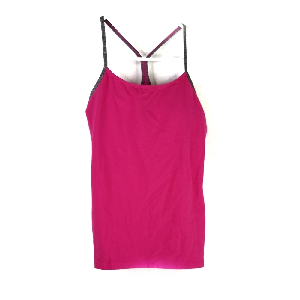 Lululemon power Y tank GRAY TRIM sz 8